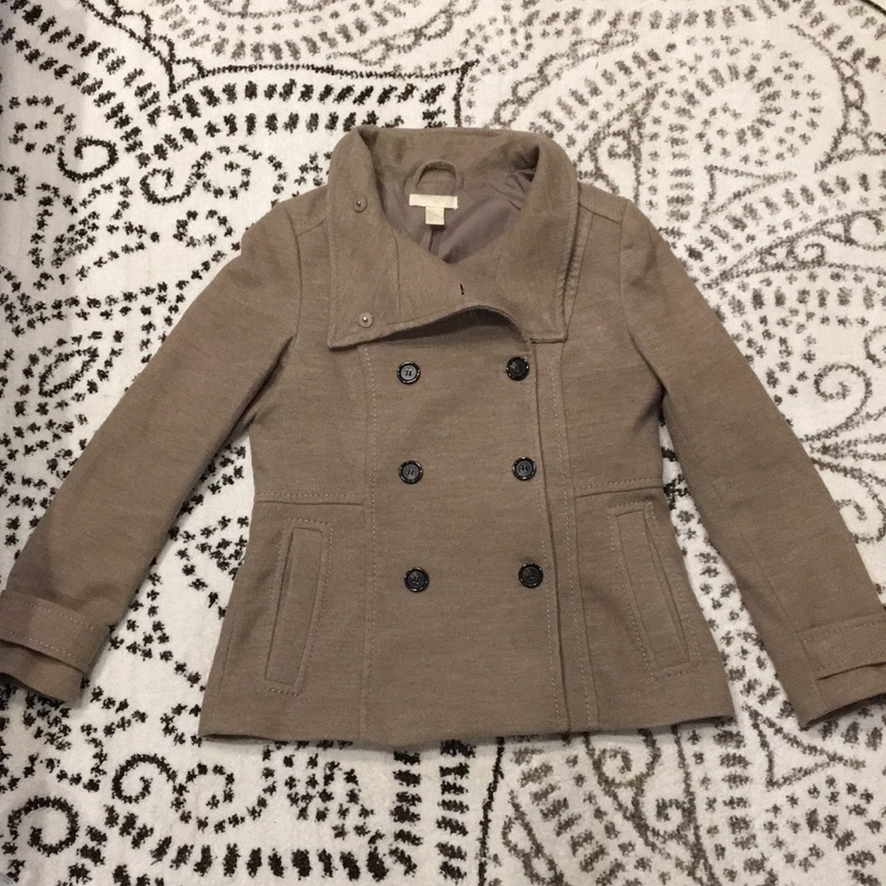 Tan/Sand Button Up Peacoat